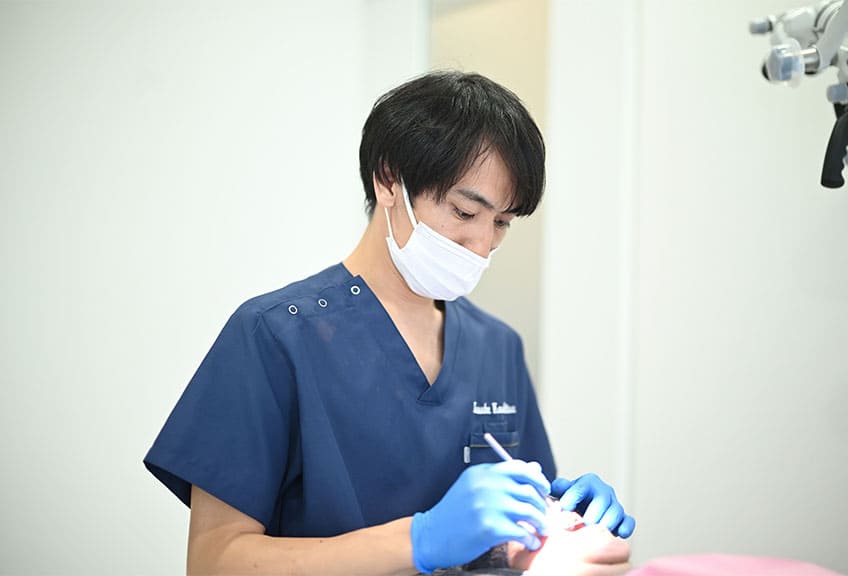 伊勢原の歯医者 越光歯科医院の治療風景